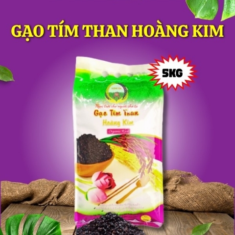 GẠO TÍM THAN HOÀNG KIM (5KG/TÚI)