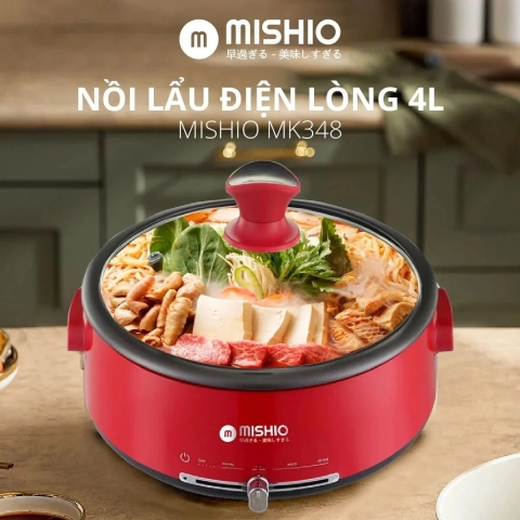 Nồi lẩu điện 4L Mishio MK348