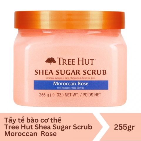 TREE HUT SHEA SUGAR SCRUB MAROCCAN ROSE - 250 GRAM
